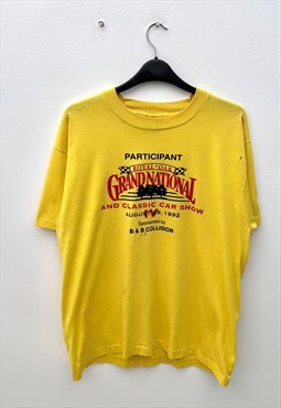 Vintage Royal Oak car festival yellow t-shirt medium 1992 