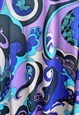 VINTAGE 60S 70S KALEIDOSCOPE BOHO MAXI DRESS 