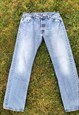 Vintage Distressed 501 Soft Denim Jeans