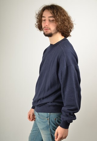 VINTAGE 80'S SWEATSHIRT IN NAVY BLUE
