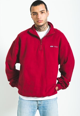 VINTAGE 90S REEBOK 1/4 ZIP SWEATSHIRT / S5582