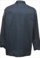 VINTAGE DICKIES NAVY WORKWEAR SHIRT - L
