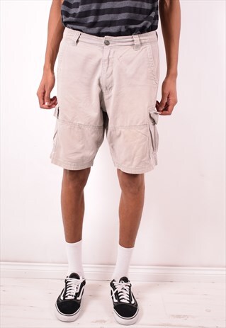 LEVI'S MENS VINTAGE CARGO SHORTS W34 GREY 90S