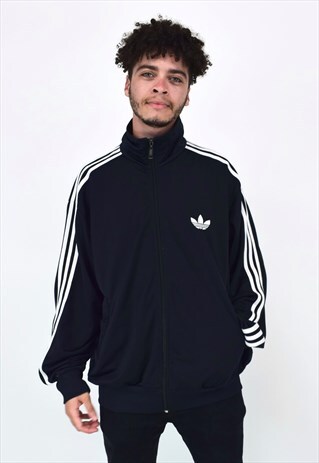 VINTAGE 90'S ADIDAS ORIGINALS BLACK TRACK JACKET