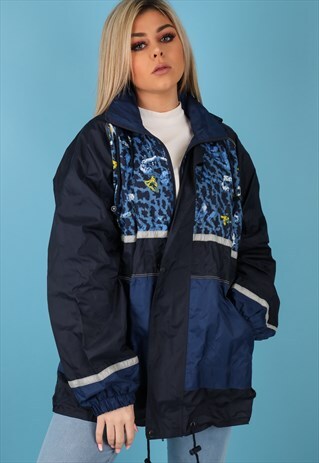 VINTAGE WINDBREAKER JACKET IN MULTI NJ502B