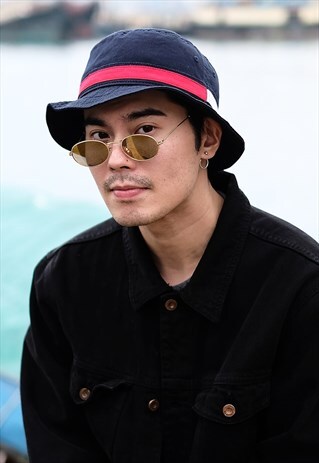 GOLD OVAL SUNGLASSES