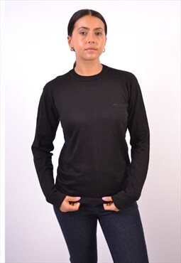 Vintage Armani Jumper Sweater Black
