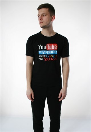90S VINTAGE RARE JW YOUTUBE MYSPACE GOOGLE T-SHIRT 13361