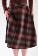 VINTAGE FULL SKIRT RED S C120
