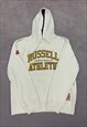 RUSSELL ATHLETIC HOODIE PULLOVER EMBROIDERED LOGO SWEATSHIRT