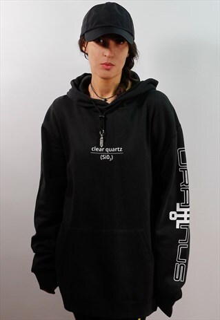 CLEAR QUARTZ CRYSTAL GRAPHIC HOODIE