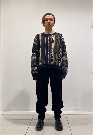UNISEX MULTI-TEXTURED KNIT JUMPER
