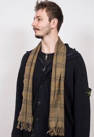 RALPH LAUREN CHECK LAMBSWOOL SCARF