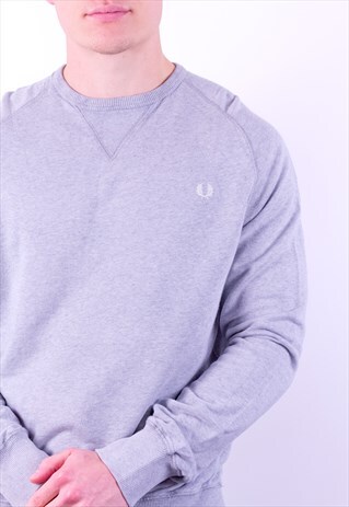 VINTAGE FRED PERRY SWEATSHIRT IN GREY