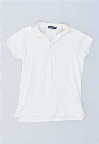 VINTAGE 90'S RALPH LAUREN POLO SHIRT WHITE