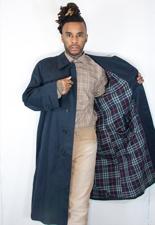BURBERRY TRENCH COAT BLUE