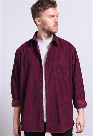 VINTAGE CORDUROY SHIRT PURPLE