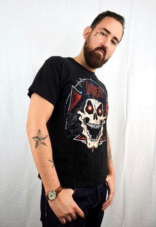 VINTAGE SLAYER MERSCH TOUR BLACK TEE