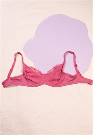 Vintage Bra 90s Lingerie in Pink C Cup