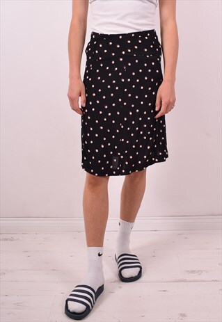 CACHAREL WOMENS VINTAGE SKIRT W28 BLACK 90S