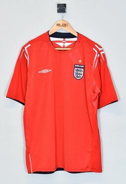 Vintage Umbro England Shirt Red XLarge