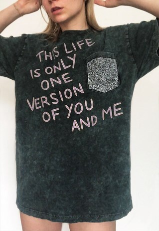 THIS LIFE HANDPAINTED THRIFTED T-SHIRT