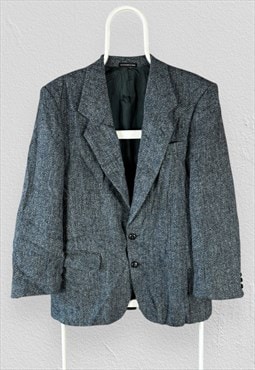 Moores Harris Tweed Blazer Jacket Pure Wool Mens UK 38