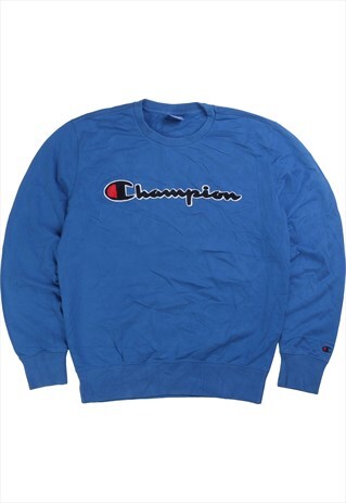 Vintage  Champion Sweatshirt Spellout Heavyweight Crewneck