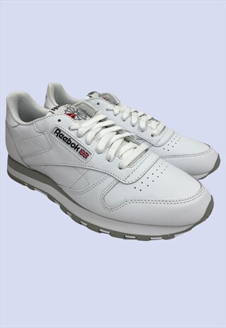 Classics White Leather Low Top Casual Sports Trainers