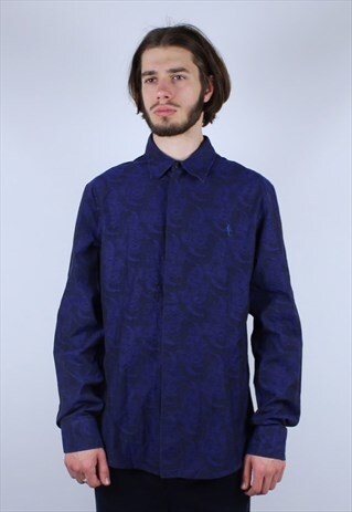 VERSACE JEANS VINTAGE SHIRT RARE MEN MONOGRAM