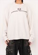 UNISEX VINTAGE SERGIO TACCHINI WHITE SWEATSHIRT