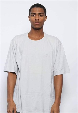 VINTAGE ADIDAS LOGO T-SHIRT BLUE