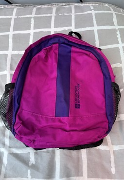 Mountain warehouse pink & purple rucksack bag 