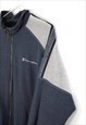 VINTAGE CHAMPION ZIP UP SWEATSHIRT IN BLUE M