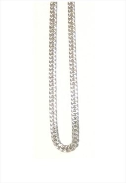 Silver Stainless Steel Chain Necklace Unisex Adjustable