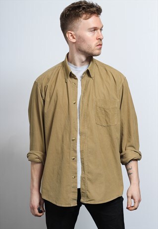VINTAGE CORDUROY SHIRT BROWN