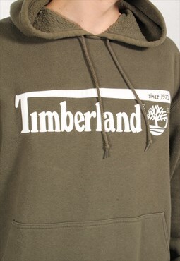 Vintage Timberland Hoodie in Green Pullover Jumper XL