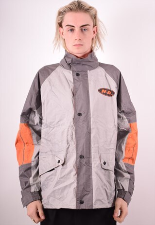 HARLEY-DAVIDSON MENS VINTAGE JACKET LARGE GREY 90S