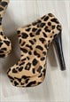 Y2K LEOPARD/CHEETAH PRINT HEELED BOOTS