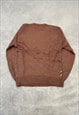 VINTAGE KNITTED JUMPER ABSTRACT PATTERNED KNIT SWEATER