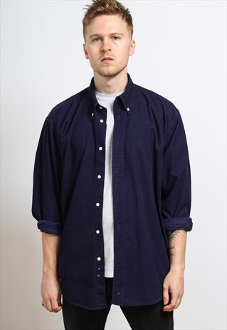 VINTAGE CORDUROY SHIRT BLUE