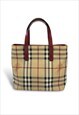 BURBERRY BAG BEIGE NOVA CHECK HANDBAG POUCHETTE PURSE