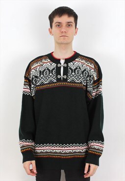 JUAN Norwegian M Sweater Merino Wool Jumper Pullover Knit