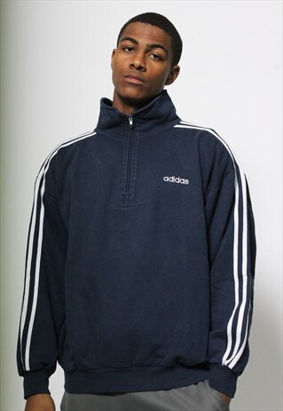 VINTAGE ADIDAS 1/4 ZIP SWEATSHIRT