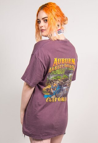 HARLEY-DAVIDSON VINTAGE 90'S PURPLE T-SHIRT