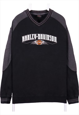 Vintage 90's Harley Davidson Sweatshirt Spellout Logo