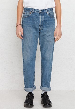 VINTAGE BLUE LEVI'S 501 FIT DENIM JEANS