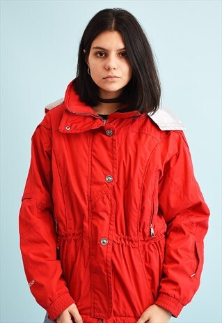 90'S RETRO ATHLEISURE SPORTS SKI PUFFER JACKET