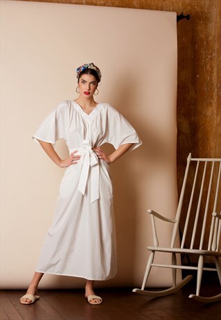 WHITE MAXI SUMMER DRESS