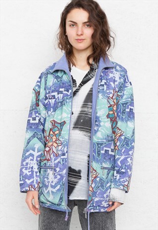VINTAGE BLUE DOUBLE SIDED JACKET